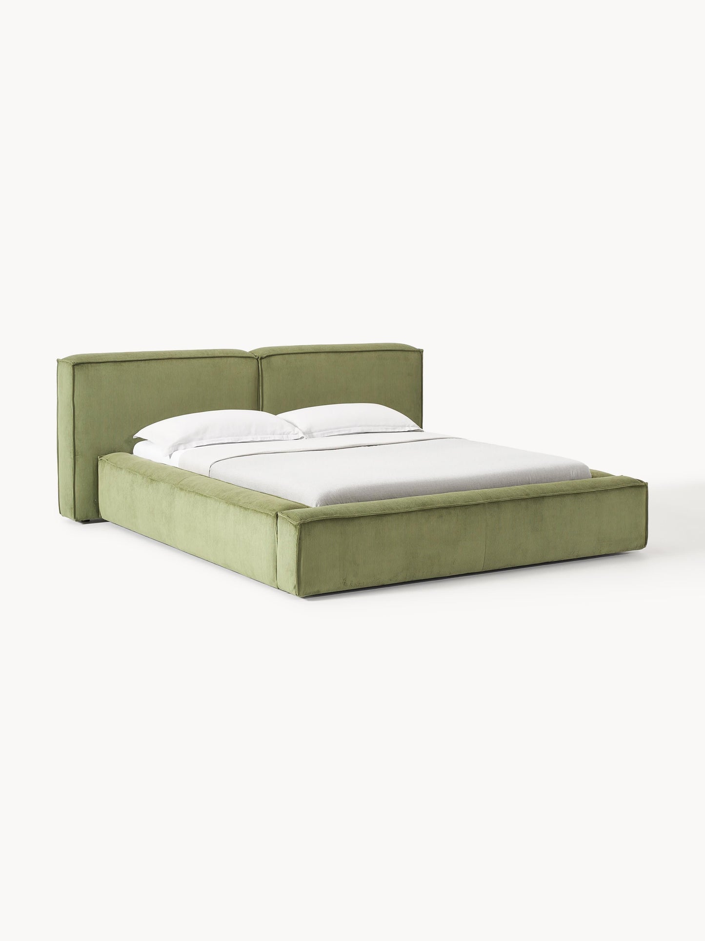 Lennon Storage Bed in Corduroy, Upholstered