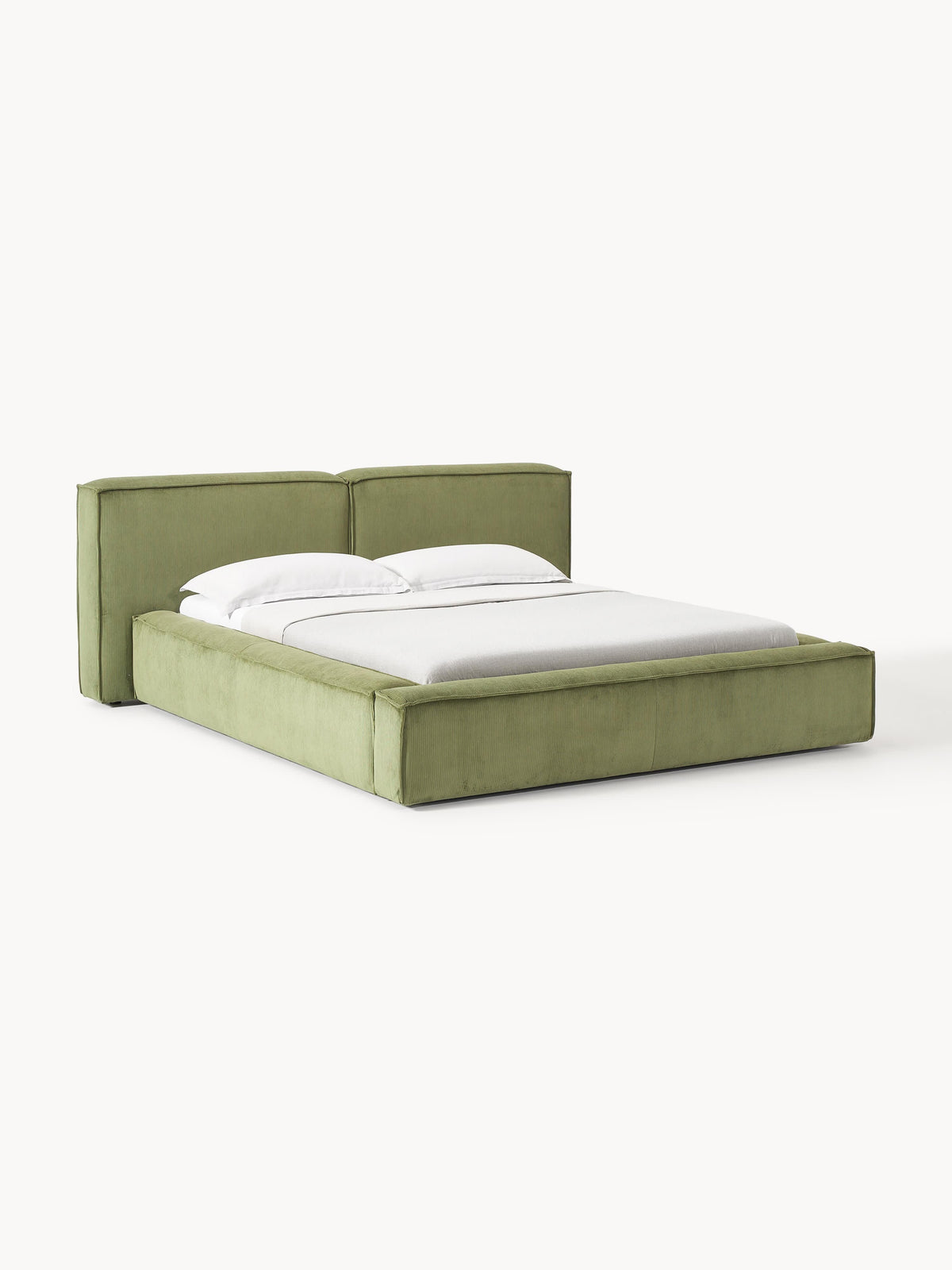 Lennon Storage Bed in Corduroy, Upholstered