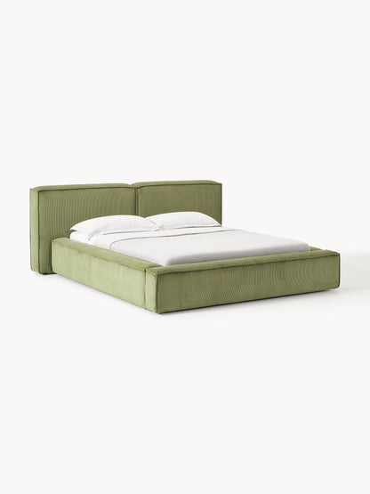 Lennon Storage Bed in Corduroy, Upholstered