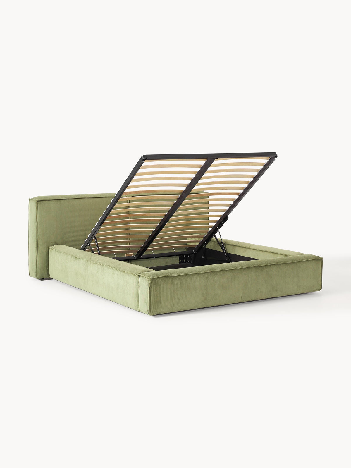 Lennon Storage Bed in Corduroy, Upholstered
