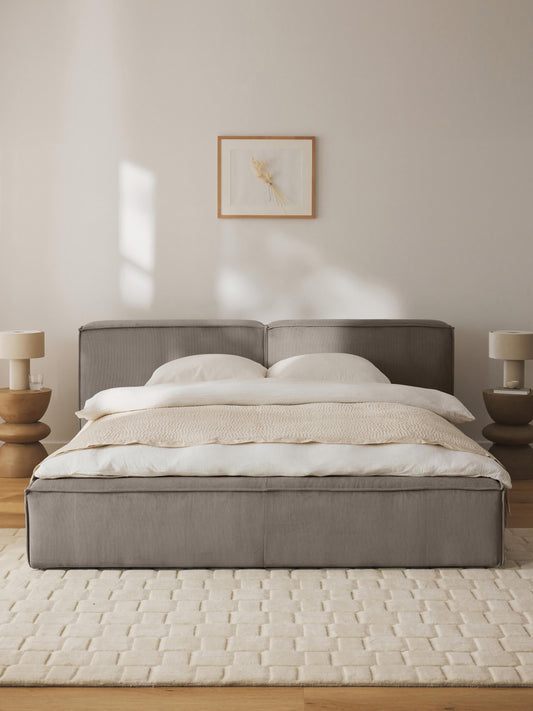 Lennon Storage Bed in Corduroy, Upholstered