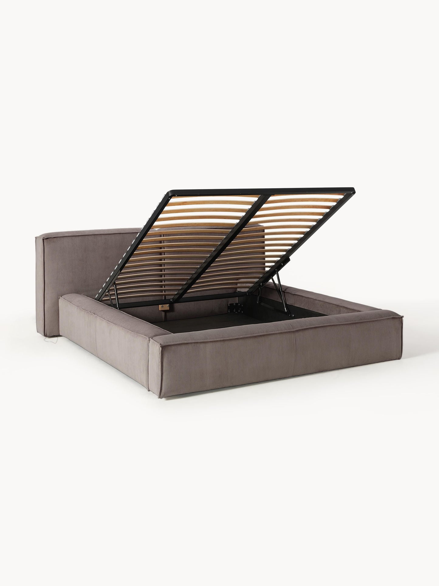 Lennon Storage Bed in Corduroy, Upholstered