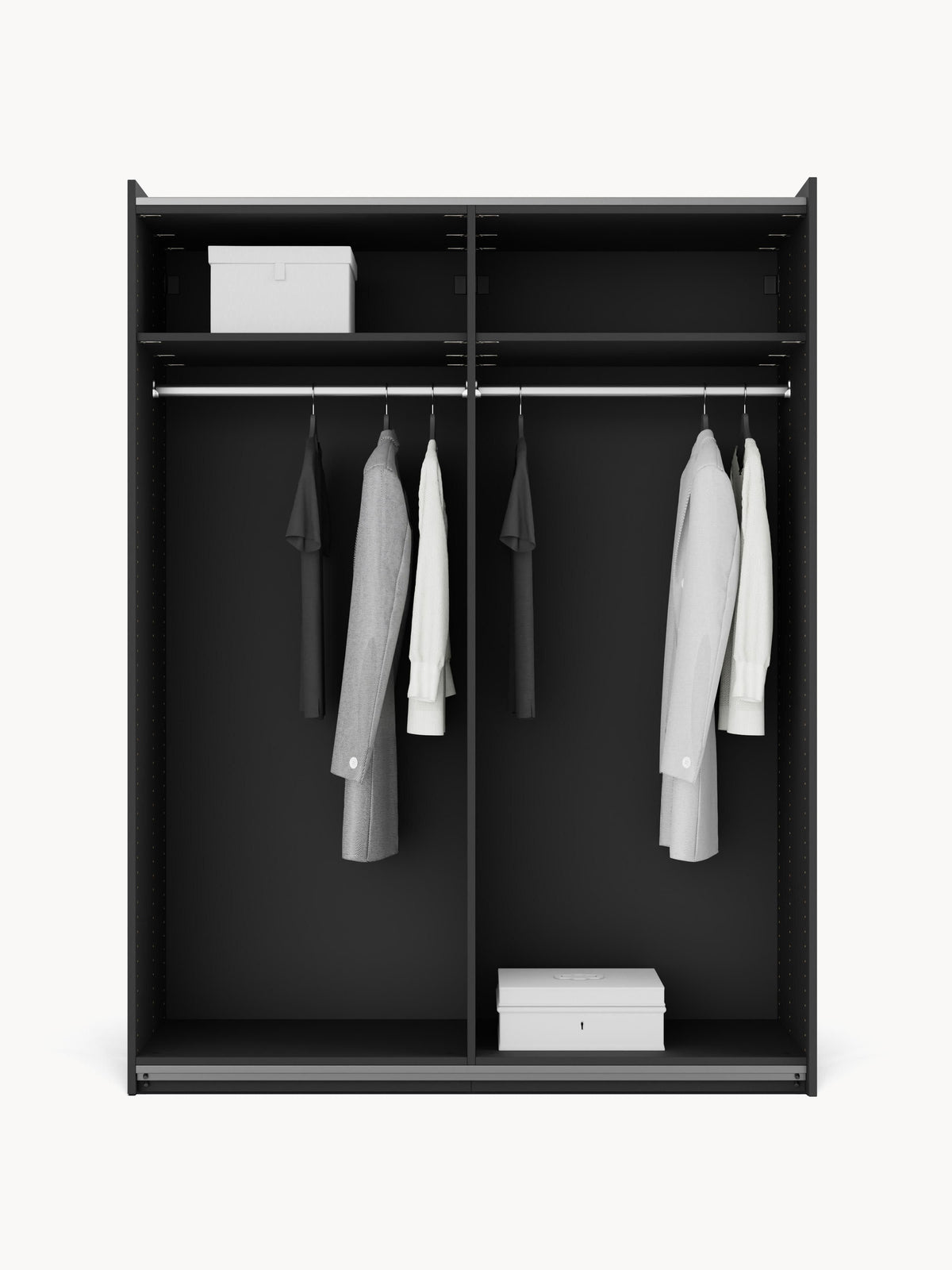 Leon Modular Wardrobe, Sliding-Door, 150 cm Wide, in Various Sizes