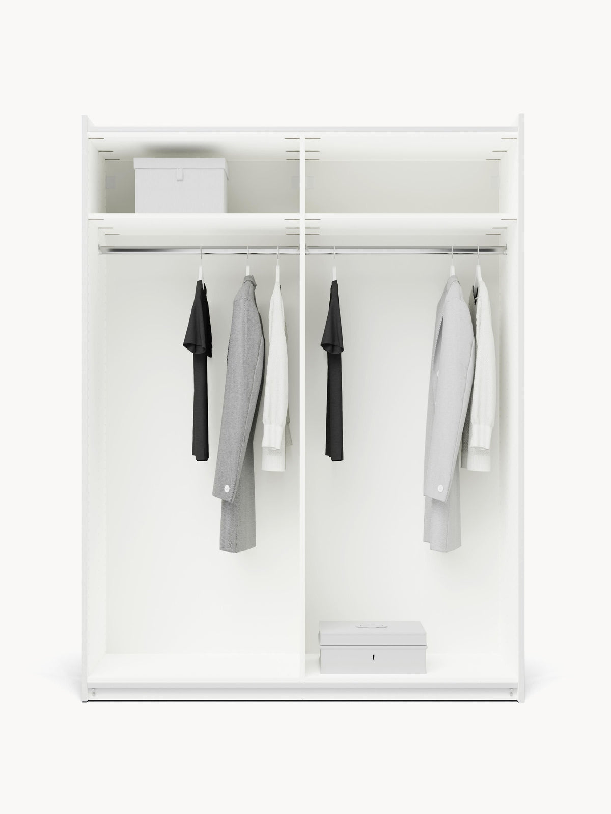 Leon Modular Wardrobe, Sliding-Door, 150 cm Wide, in Various Sizes