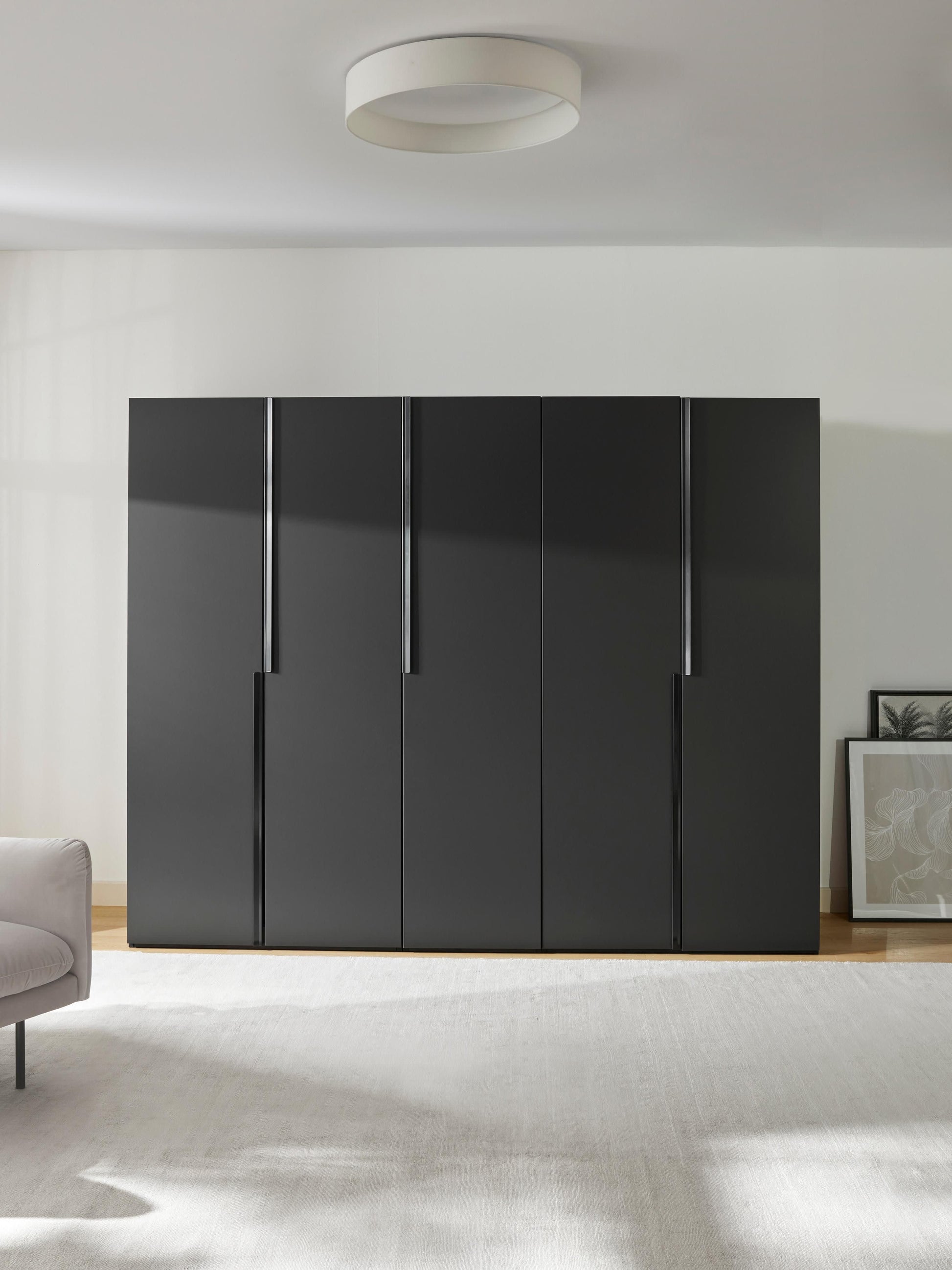 Leon Modular Wardrobe with Hinged Doors, 250 cm Wide, in Various Sizes