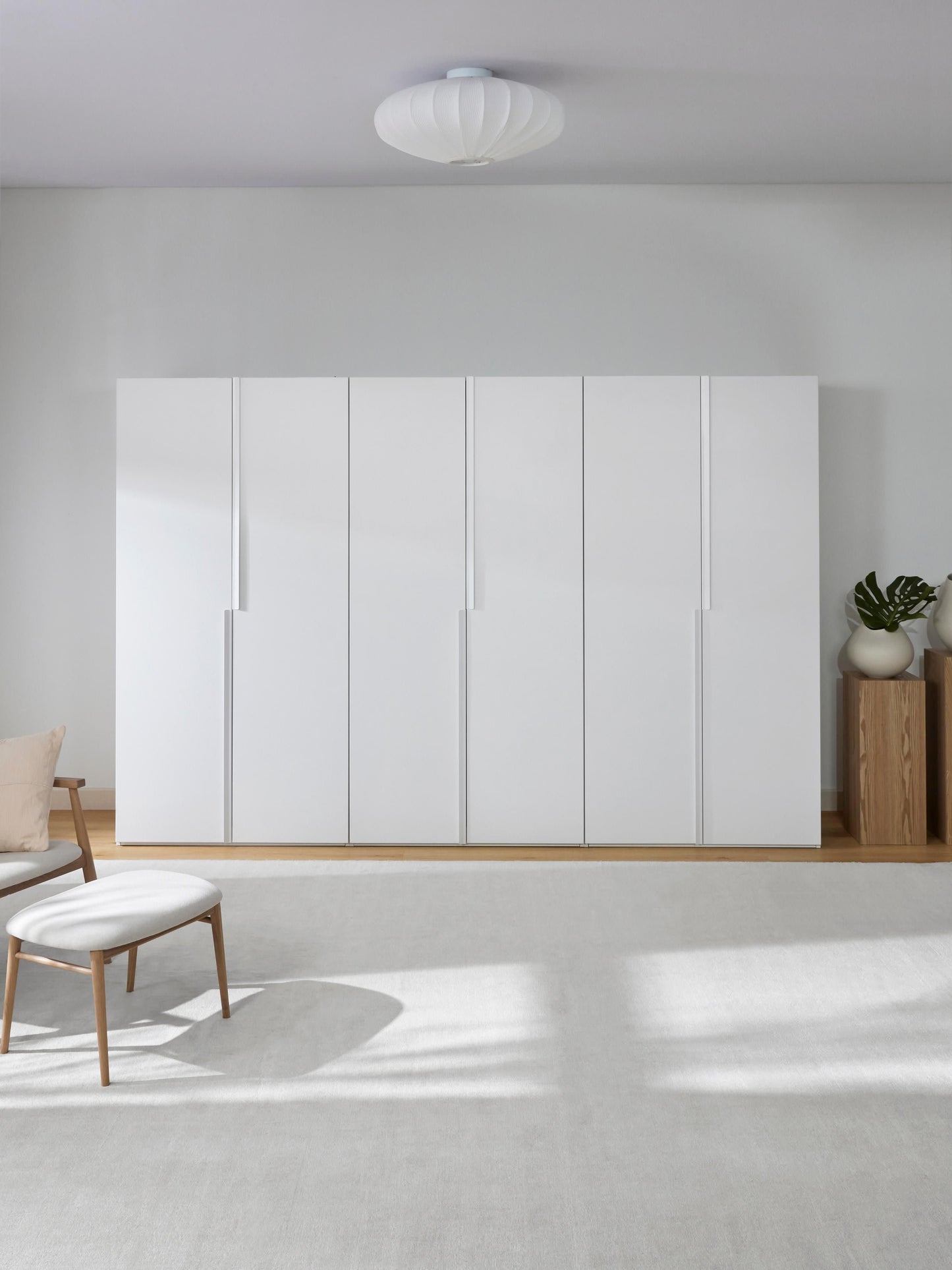 Leon Modular Wardrobe with Hinged Doors, 300 cm Wide, in Various Sizes