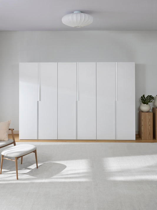 Leon Modular Wardrobe with Hinged Doors, 300 cm Wide, in Various Sizes