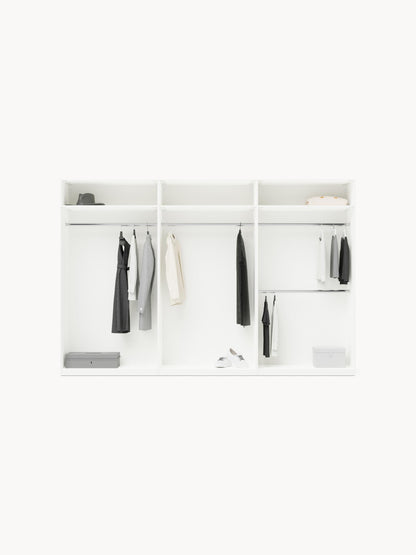Leon Modular Wardrobe with Hinged Doors, 300 cm Wide, in Various Sizes