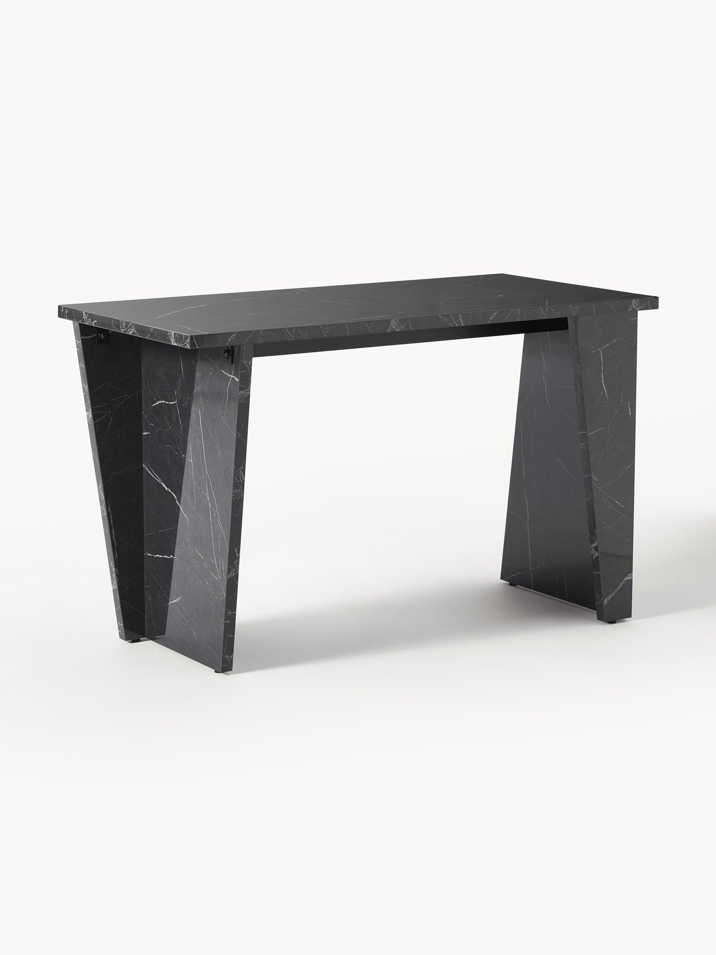 Liam Desk with Surface in Marble Look