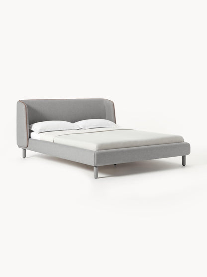 Luma Bed Frame with Headboard, Upholstered
