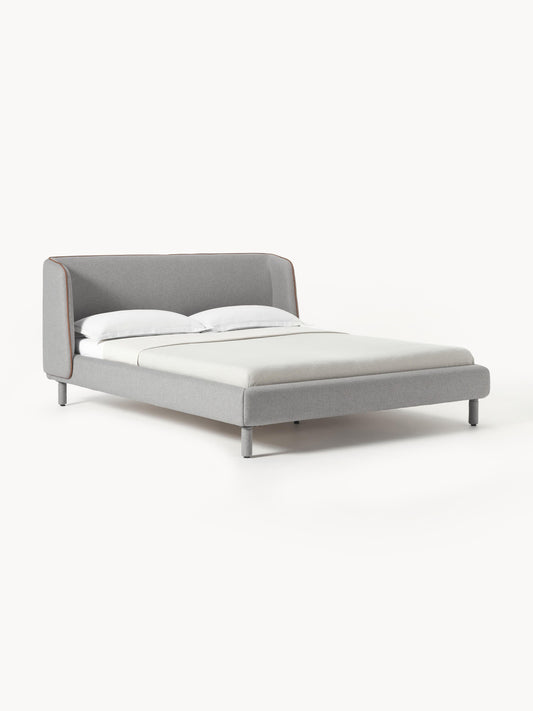 Luma Bed Frame with Headboard, Upholstered