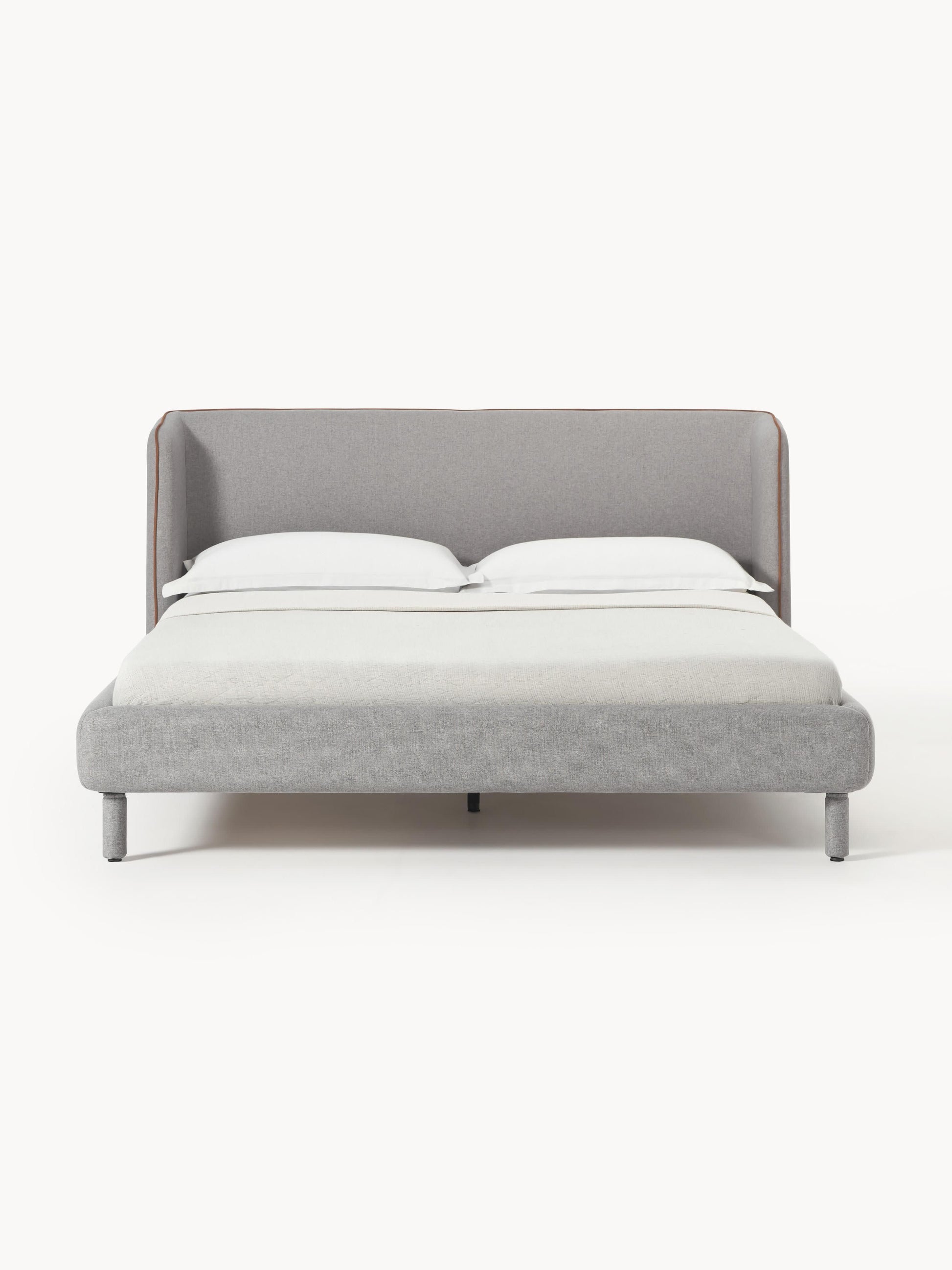 Luma Bed Frame with Headboard, Upholstered