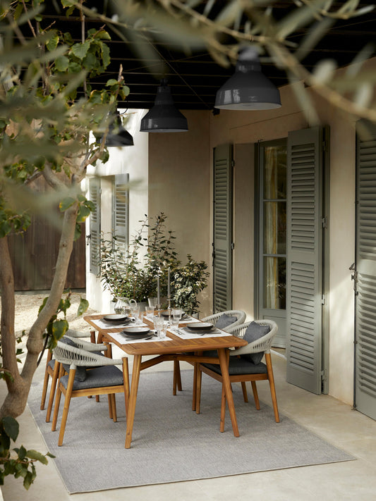 Marc Acacia Wood Garden Table, Measuring 180 x 90 cm