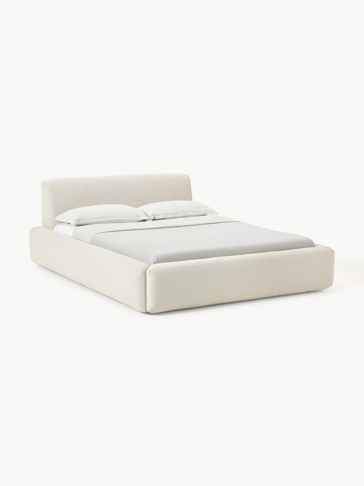 Melva Bed Frame with Storage, Upholstered