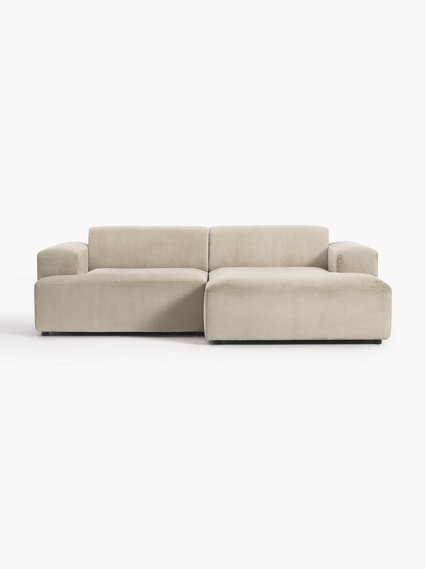Melva Corduroy Corner Settee (3-Seater)
