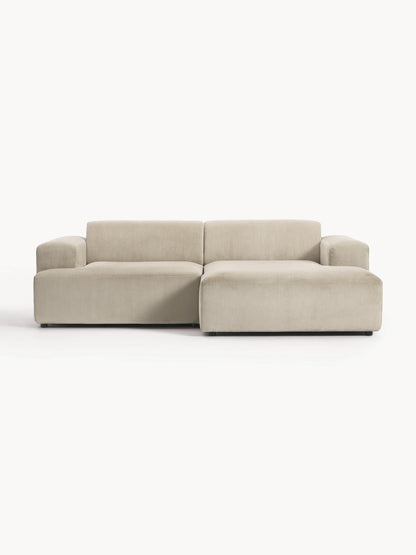 Melva Corduroy Corner Settee (3-Seater)