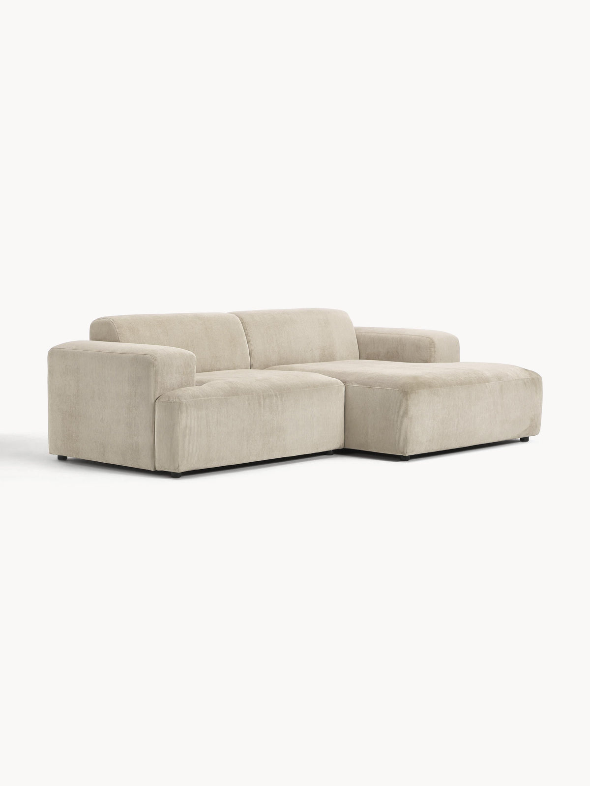 Melva Corduroy Corner Settee (3-Seater)