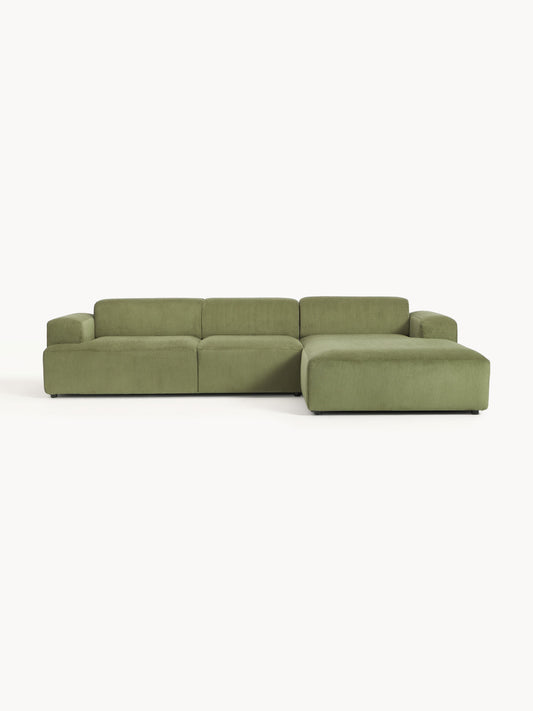 Melva Corduroy Corner Settee (4-Seater)