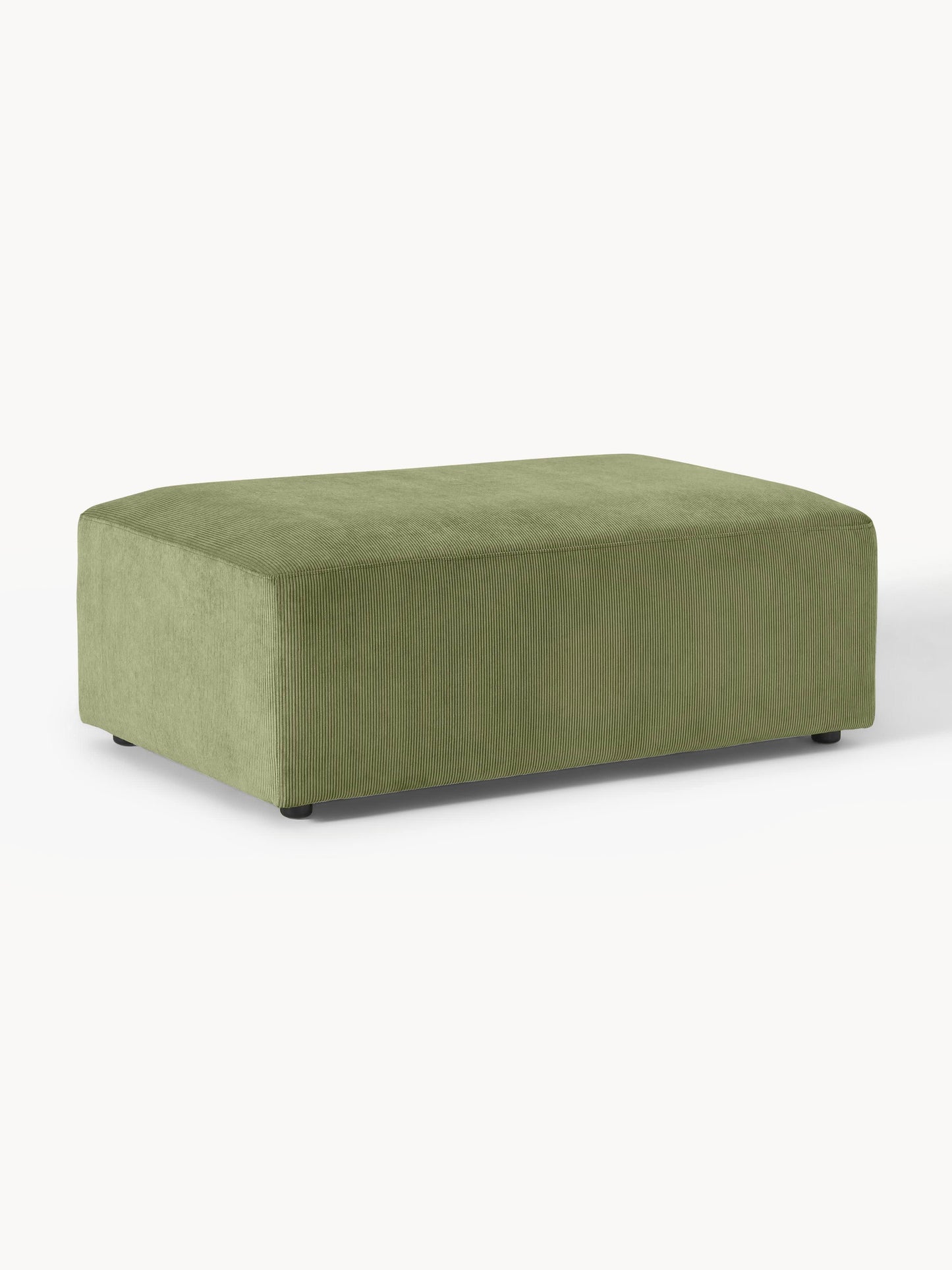 Melva Corduroy Ottoman, XL, W 116 x D 72 cm