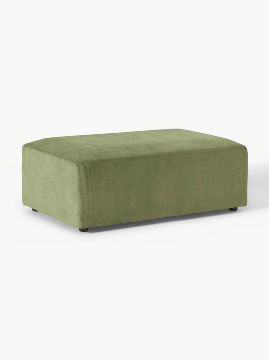 Melva Corduroy Ottoman, XL, W 116 x D 72 cm