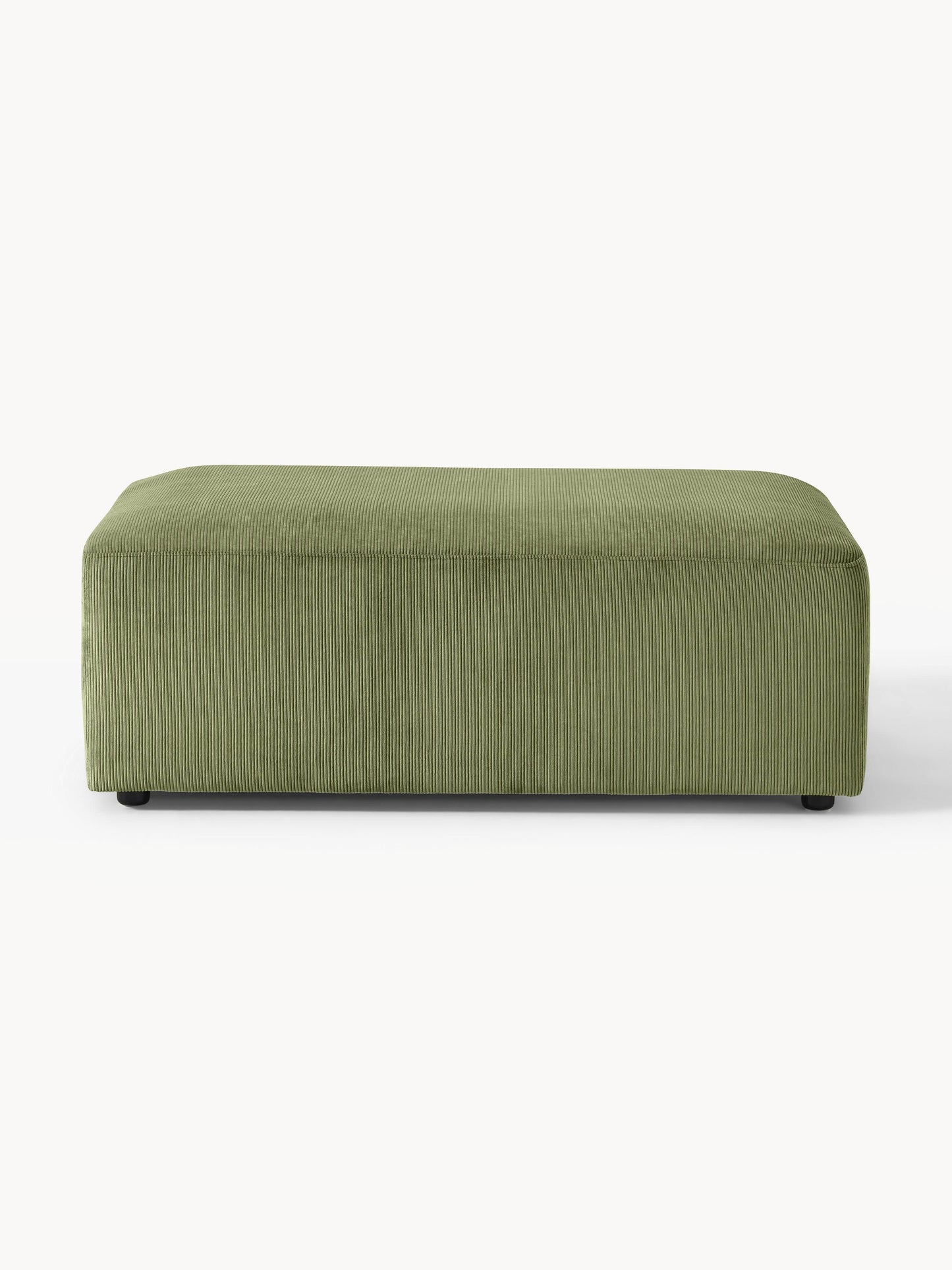 Melva Corduroy Ottoman, XL, W 116 x D 72 cm