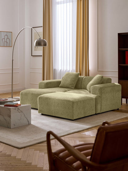 Melva Upholstered Footstool, W 99 x D 72 cm