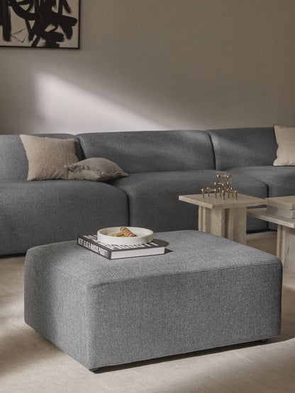 Melva Upholstered Stool, Measuring W 99 x D 72 cm
