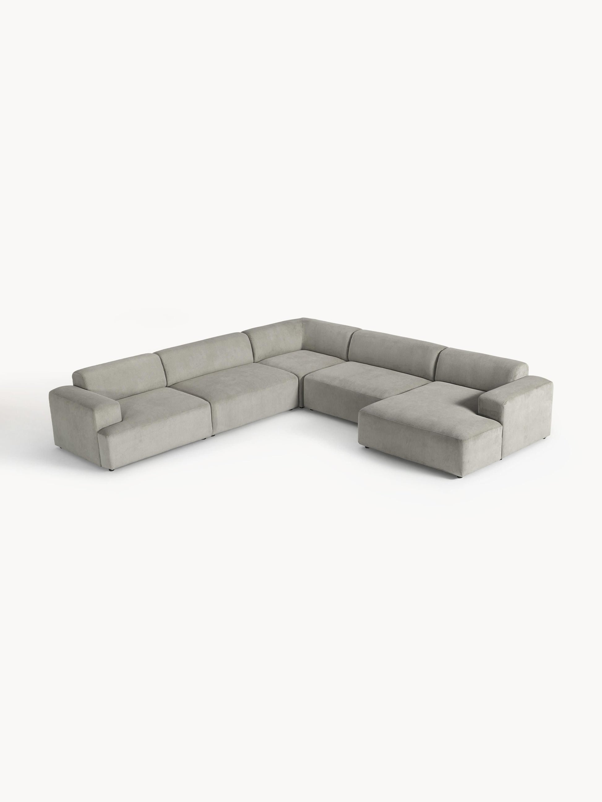 Melva XL Corduroy Corner Settee