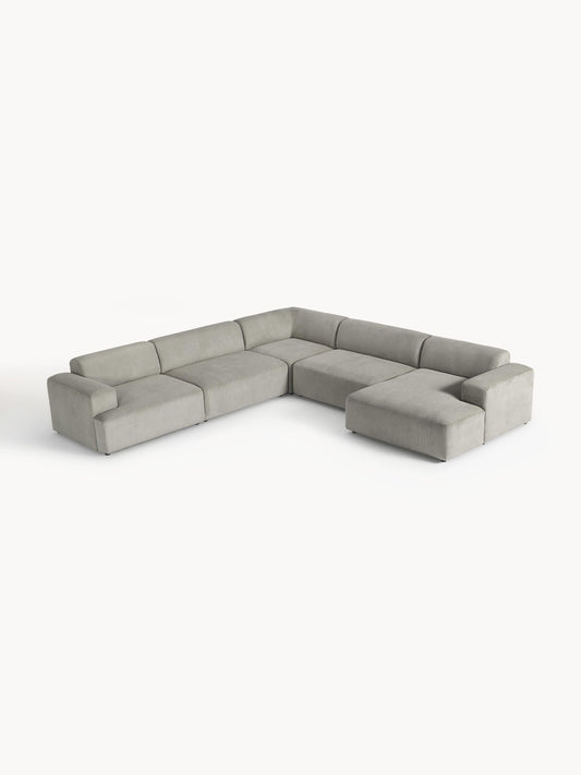 Melva XL Corduroy Corner Settee