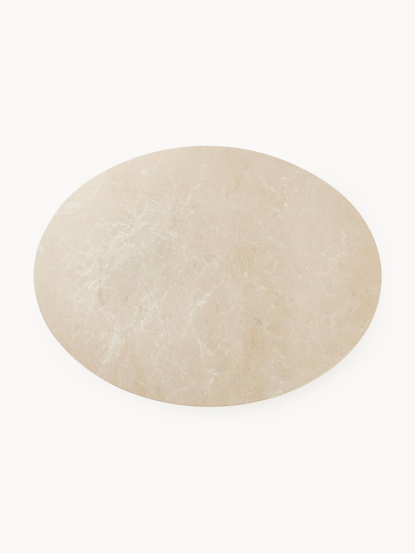 Miley Oval Dining Table Made of Marble, 120 x 90 cm