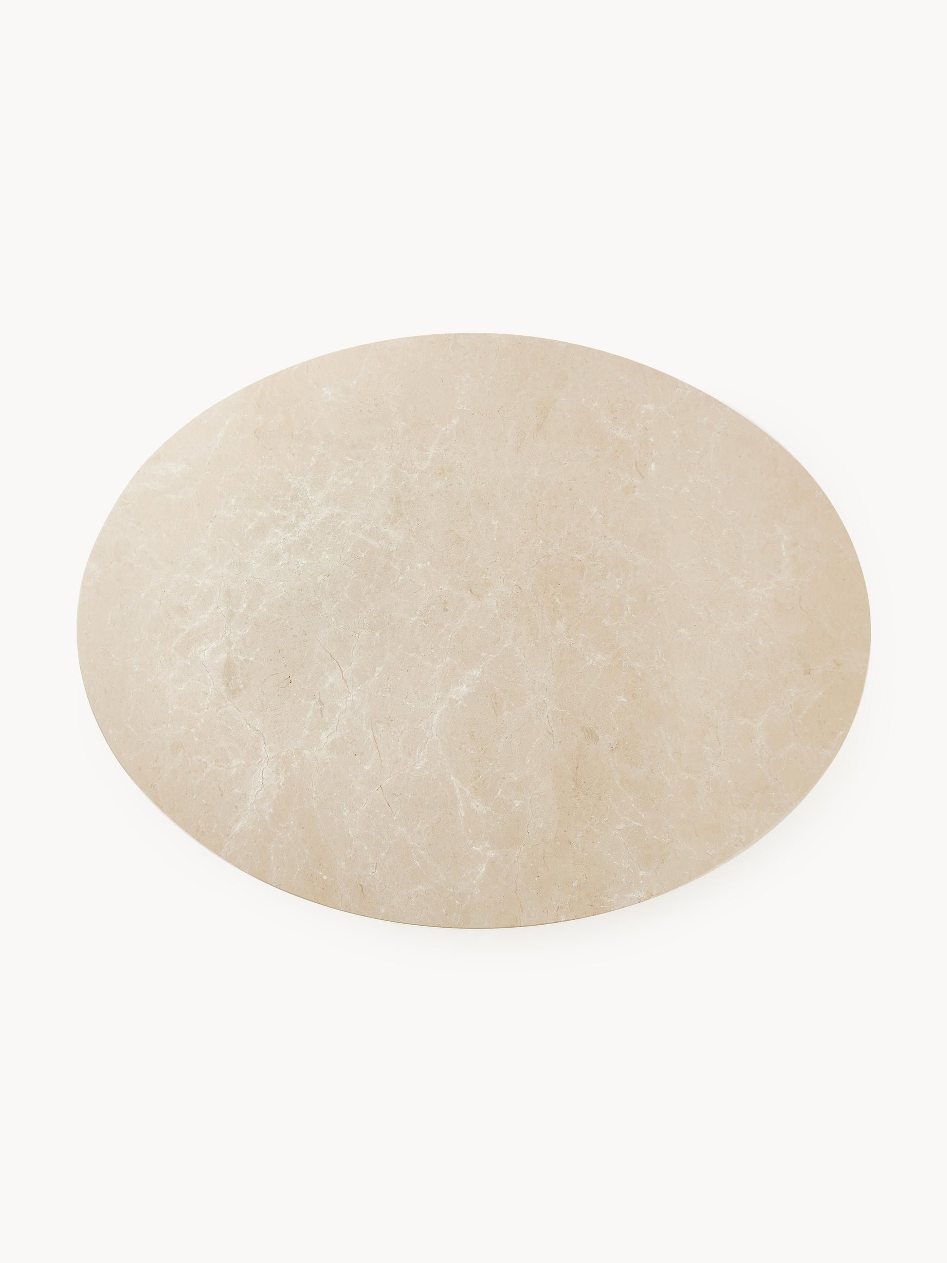 Miley Oval Dining Table Made of Marble, 120 x 90 cm