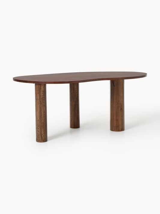 Naruto Dining Table, Oak with Organic Shape, in Various Sizes