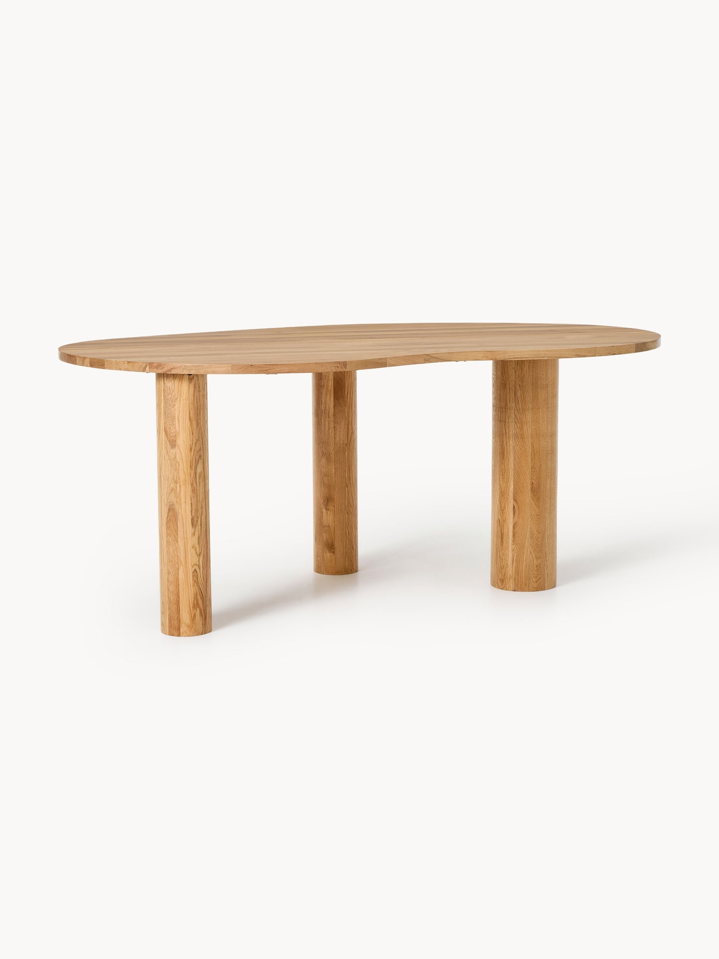 Naruto Dining Table, Oak with Organic Shape, in Various Sizes