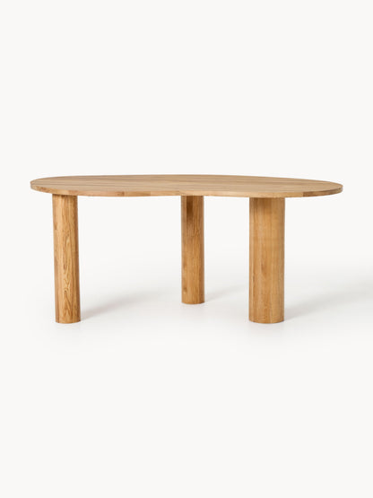 Naruto Dining Table, Oak with Organic Shape, in Various Sizes