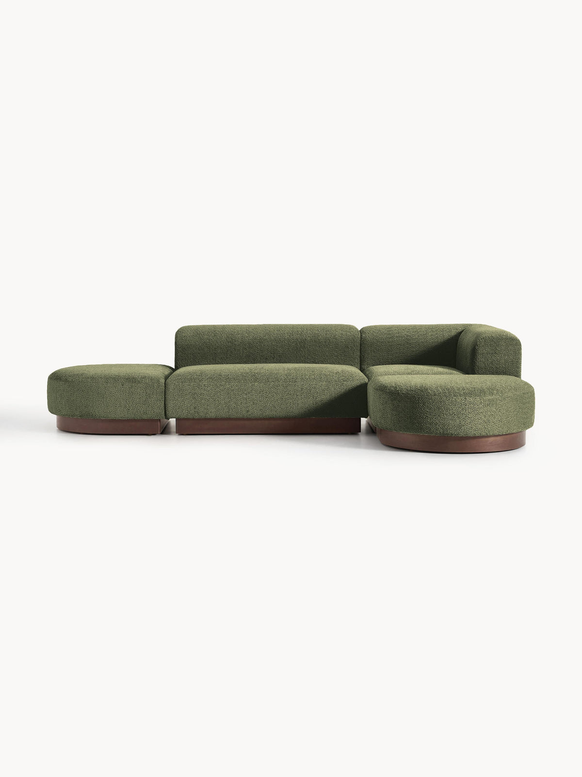 Natalie Modular Teddy Bouclé Corner Settee