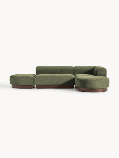 Natalie Modular Teddy Bouclé Corner Settee
