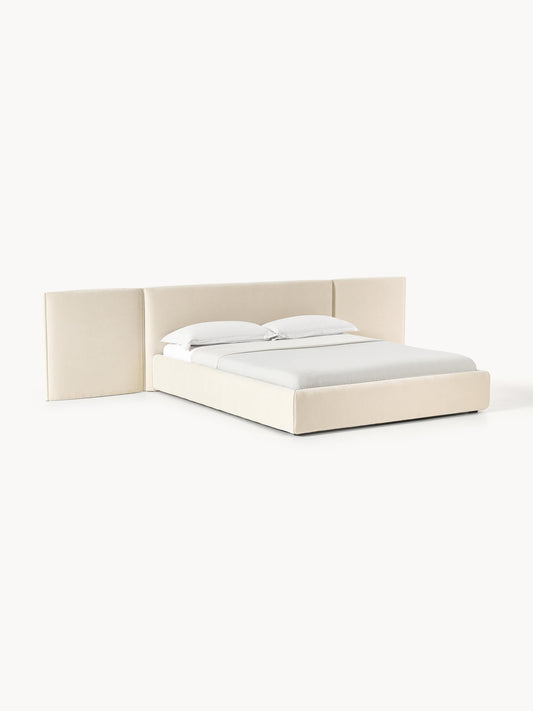 Otis Bed Frame with Folding Headboard, Upholstered