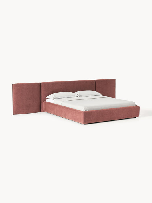Otis Bed Frame with Folding Headboard, Upholstered
