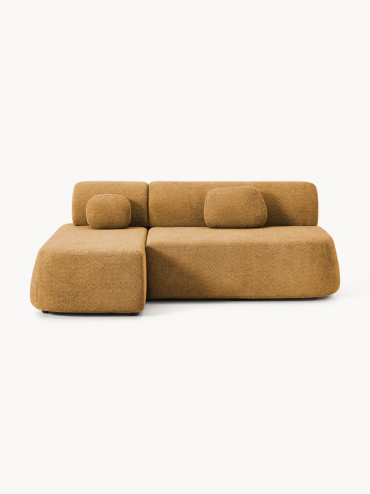 Pao Sofa Bed with Storage in Teddy Bouclé