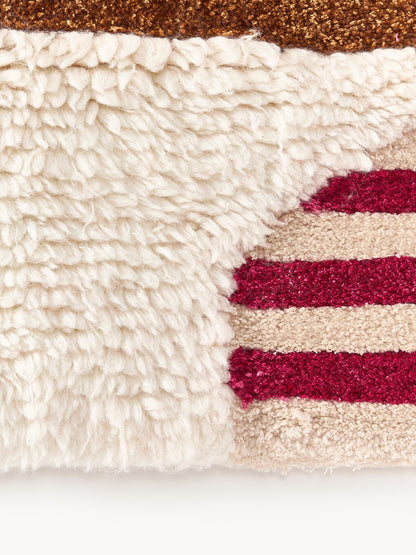 Rosco Hand-Tufted Rug in Wool, High-Low Texture