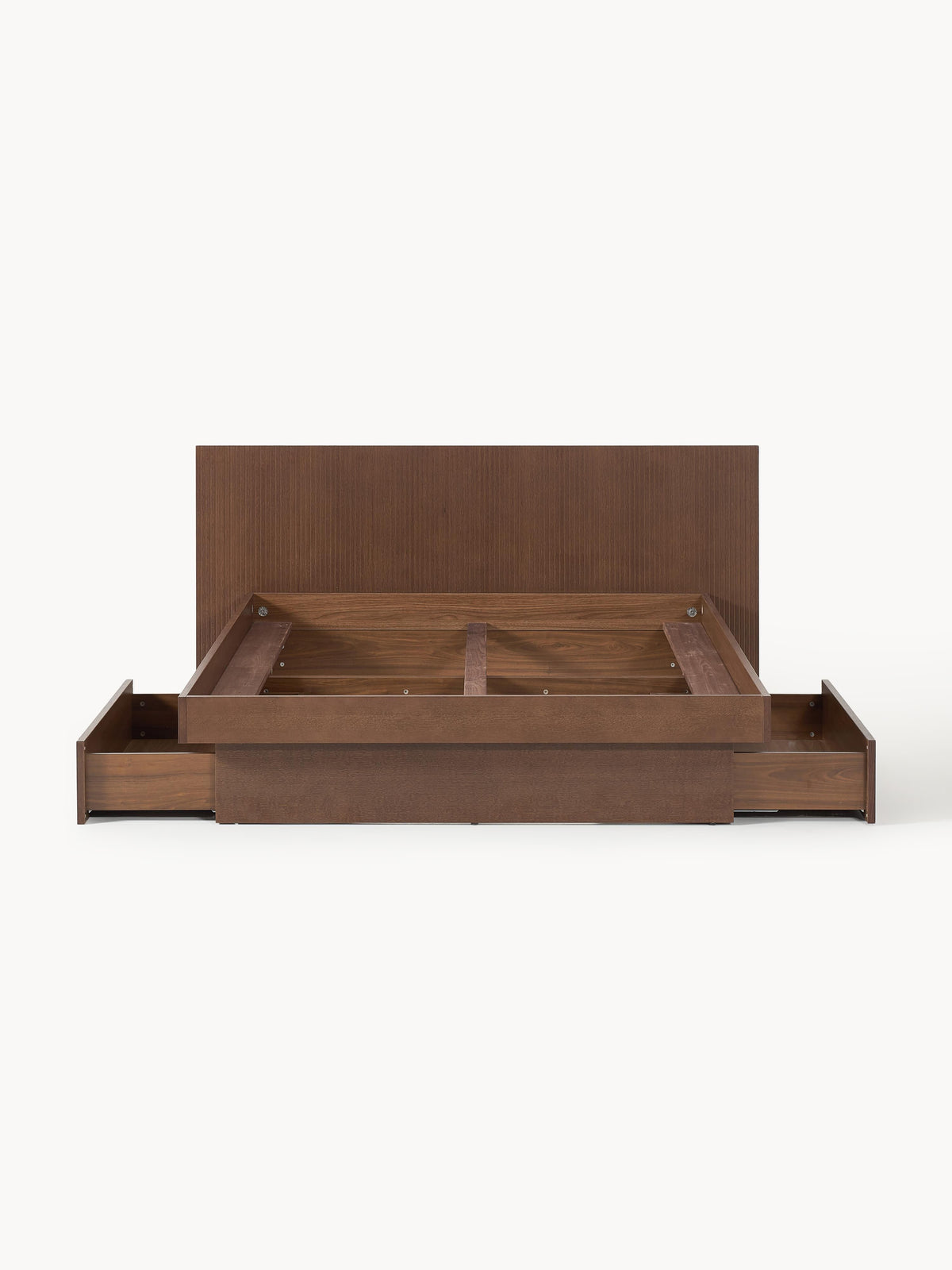 Sato Wood Bed with Drawers and Headboard