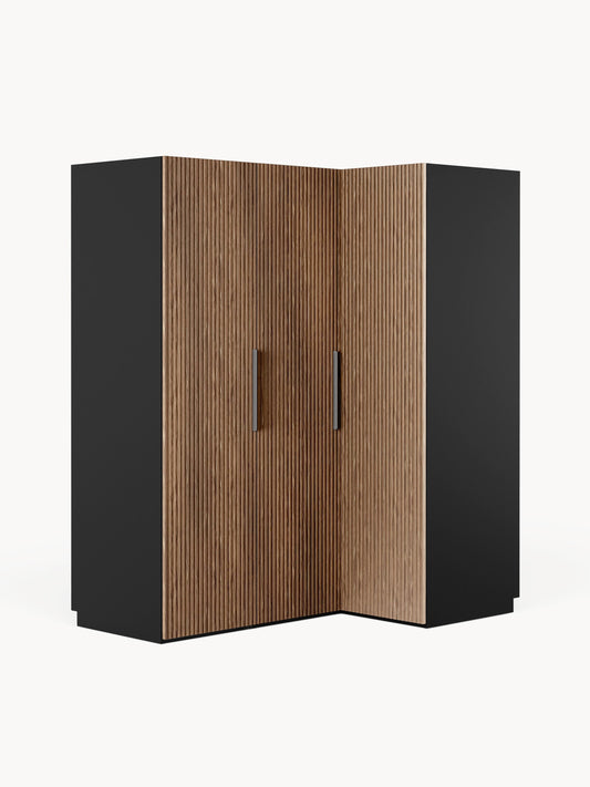 Simone Corner Wardrobe, Modular, in Various Sizes, 165 cm Wide