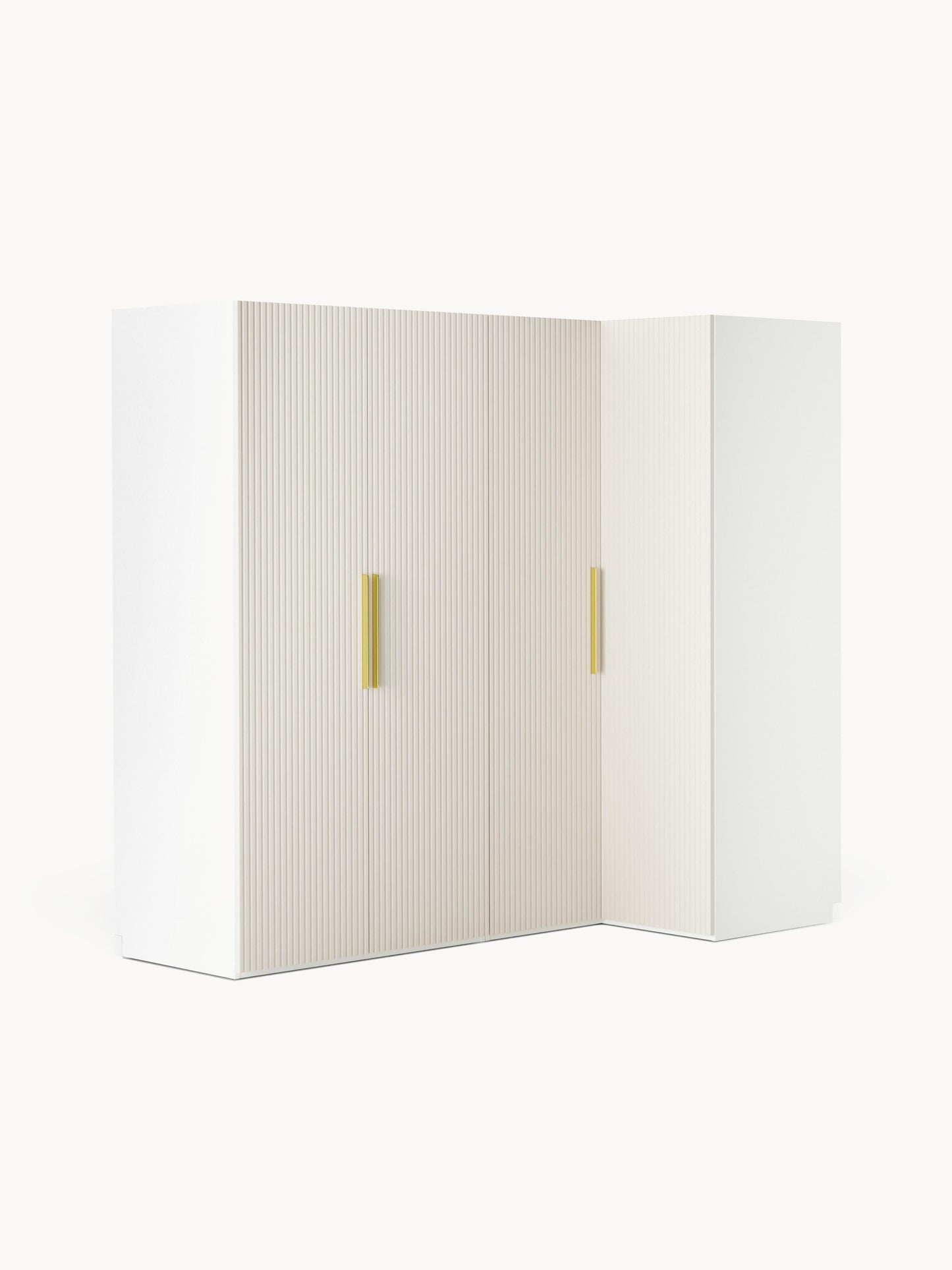 Simone Corner Wardrobe, Modular, in Various Sizes, 215 cm Wide