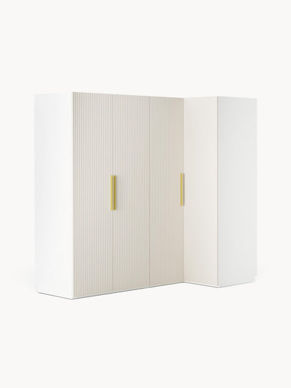 Simone Corner Wardrobe, Modular, in Various Sizes, 215 cm Wide