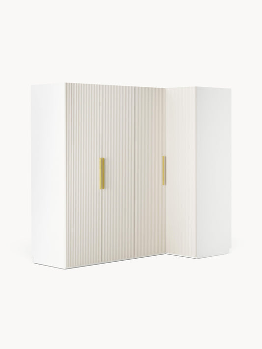 Simone Corner Wardrobe, Modular, in Various Sizes, 215 cm Wide
