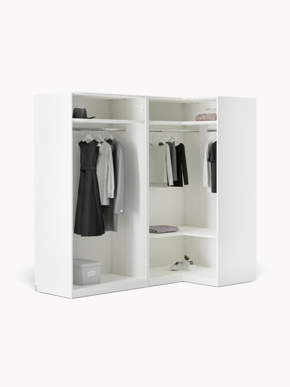 Simone Corner Wardrobe, Modular, in Various Sizes, 215 cm Wide