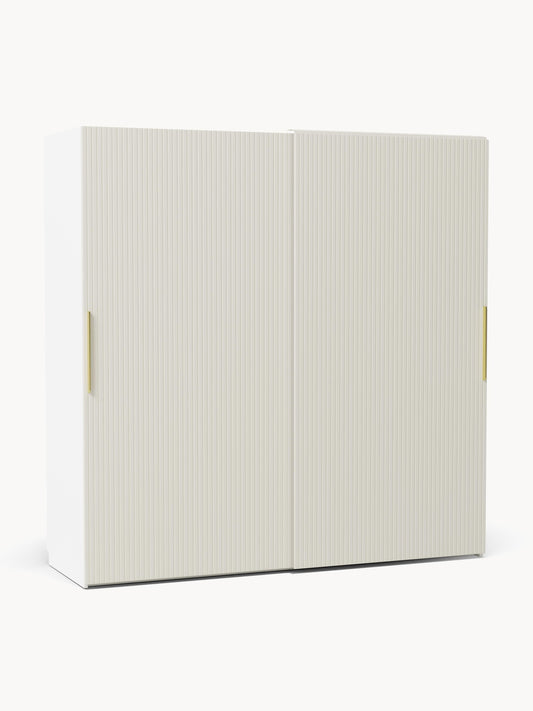 Simone Modular Wardrobe, Sliding-Door, 200 cm Wide, in Various Sizes