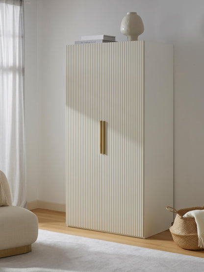 Simone Modular Wardrobe with Hinged Doors, 100 cm Wide, in Various Sizes