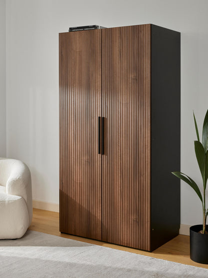 Simone Modular Wardrobe with Hinged Doors, 100 cm Wide, in Various Sizes