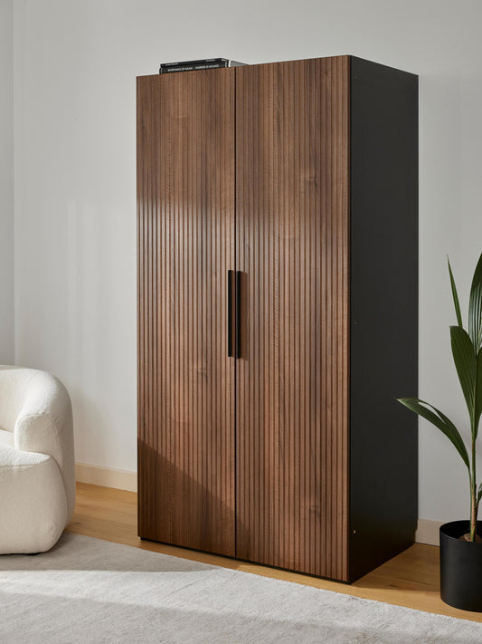 Simone Modular Wardrobe with Hinged Doors, 100 cm Wide, in Various Sizes